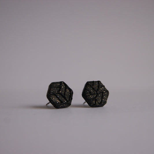 Studs - hexagon med mönster